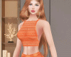 $ Dress Orange Croche