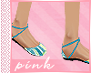 PINK-Turquoise flats
