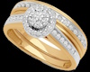 Gold w/ Diamond Wedd/F