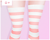 Ⓐ Peach Stripe Socks