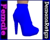 Solid Blue Ankle Boots
