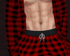 Red Open Robe Plaid (M)