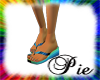 ~Pie~ Rnbw sandals w/toe