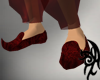 [P] Slippers Red Silk