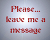 Leave a message
