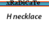 H necklace