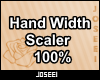Hand Width Scaler 100%