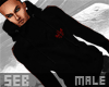 |S  Hoody B&Red