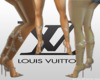 LV gray straps heels