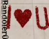 BaN- Petals Letter I<3U