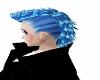 blue mens hair