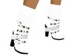 Req White Buckled Boots