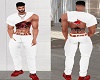 white jeans with a belt