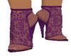 lace purple shoes