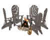 Guitar playing camp fire