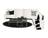 White & Black Sofa