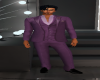 Mauve Tieless Suit