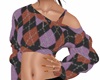 Plaid Crop Sweater