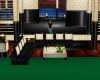 Tiki Black & Cream Couch