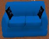 blue skull couch