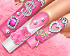 Pink Charm Nails