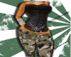 Corset with cammo pants