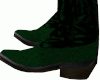Green Ostrich Boots