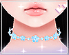 Choker flower blue
