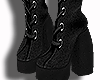 Black Velvet long boots
