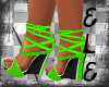 [Ele]Strappy Green Heels