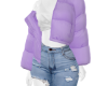 ! L - Purple Coat +Jeans
