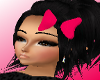 !!Blk n Pink Bow