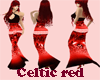 celtic red longdress
