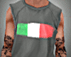 Grey Tank Italy Flag
