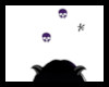 Floating Purple Skulls