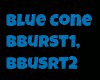 Blue Burst Cone Light