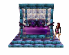 Purple and Teal Bed
