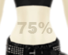waist 75%