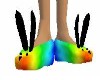 Gay Pride bun slippers