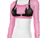 Pink Fishnet Top