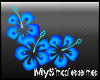 Blue Hibiscum Sticker