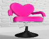 Pink Heart Swivel Chair