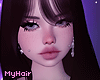 Priscila mocha + bangs