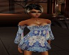  Blue Flower  Dress