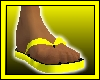 Yellow/Blk Flip Flops