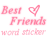 Best Friends Word