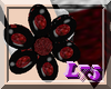 Ruby Onyx Flower Ring