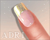~A: French'Gold Nails