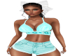 Teal RL Short Set
