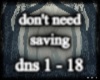 don't need saving